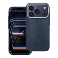 Pouzdro Case KEVLAR compatible with MagSafe pro Apple iPhone 16 Pro Max, modrá