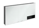 Villeroy & Boch My View+ - Zrkadlová skrinka s LED osvetlením 160x75x17 cm, 3 dvierka, čierna/matná čierna B48216VL
