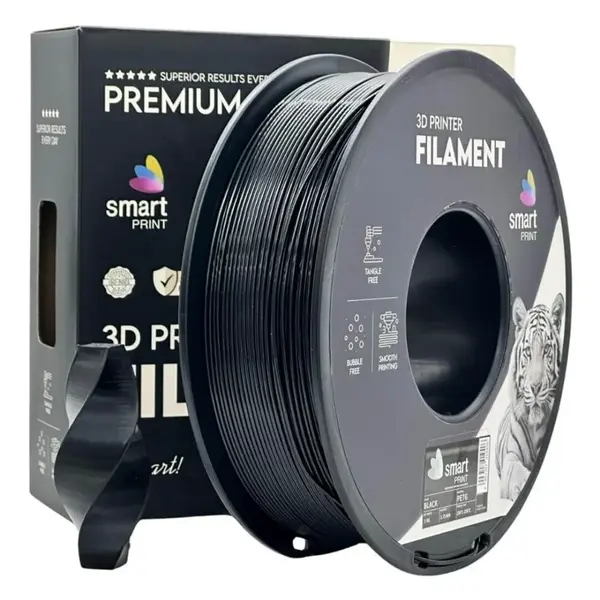 Smart Print FG-S191-E1, 3D filament, PLA, 1,75mm, 5000g, Černý (Black)