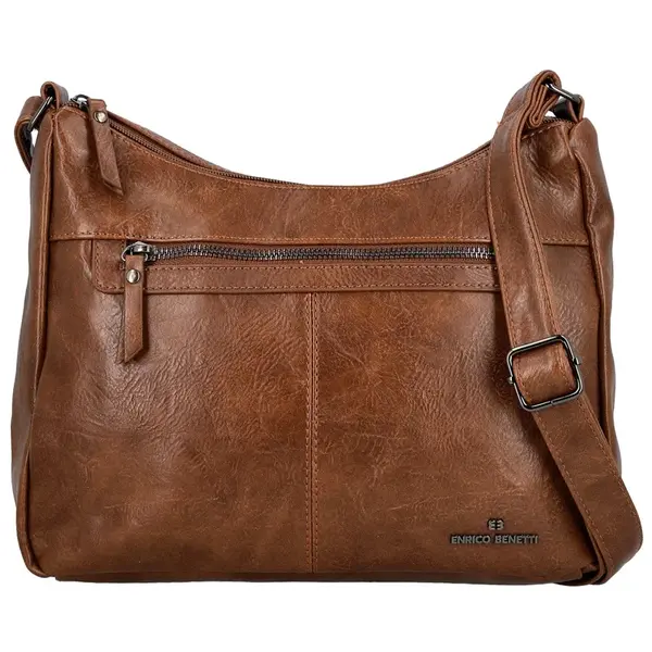 Dámska crossbody kabelka koňaková - Enrico Benetti Jules