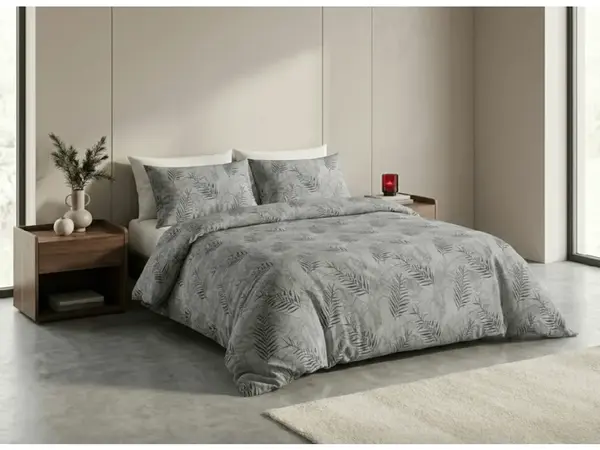 Krepové obliečky FLOERIUM sivé Rozmer obliečky: 70 x 90 cm | 140 x 200 cm