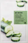MIZON Joyful Time Essence Mask Cucumber Plátýnková maska s rozjasňujícím a hydratačním účinkem 23 g