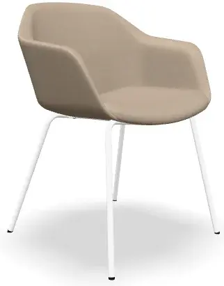 LD SEATING Konferenční křeslo RIVA, RI-03-N0, bílá podnož