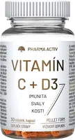PHARMA ACTIV Vitamín C+ D3 30 tobolek