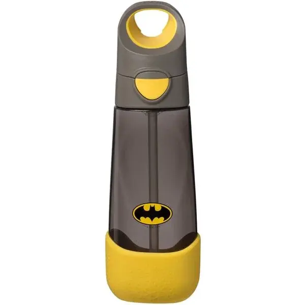B.BOX BATMAN 600 ML Dětská lahev s brčkem, šedá, velikost