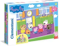 Clementoni Puzzle Supercolor Prasátko Peppa Floor / 40 dílků