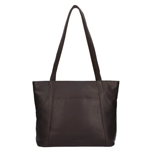 Kožená dámská kabelka přes rameno SendiDesign Marta - hnědá