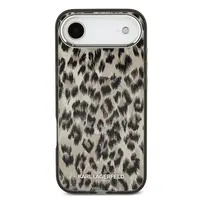 Zadní kryt Karl Lagerfeld IML Leopard MagSafe pro Apple iPhone Air, hnědá