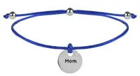 Troli Šňůrkový náramek Maminka modrá/ocelová