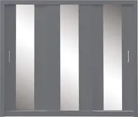 Šatní skříň Duca I 250 Barva korpusu: Antracit, Rozměry: 250 cm