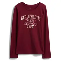 GAP V-OCT LS VAL GR Dievčenské tričko, červená, veľkosť