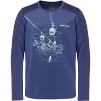 Head MORIS Chlapčenské tričko s dlhým rukávom, tmavo modrá, veľkosť 140-146