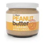 GymBeam ARAŠÍDOVÉ MÁSLO KARAMEL + BÍLÁ ČOKOLÁDA - 340 G Ořechové máslo, , velikost