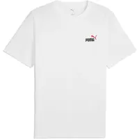 Puma ESSENTIALS 2COLOR SMALL NO 1 LOGO TEE Pánské triko, bílá, velikost