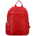 Trendy dámský textilní batoh Katina, červený