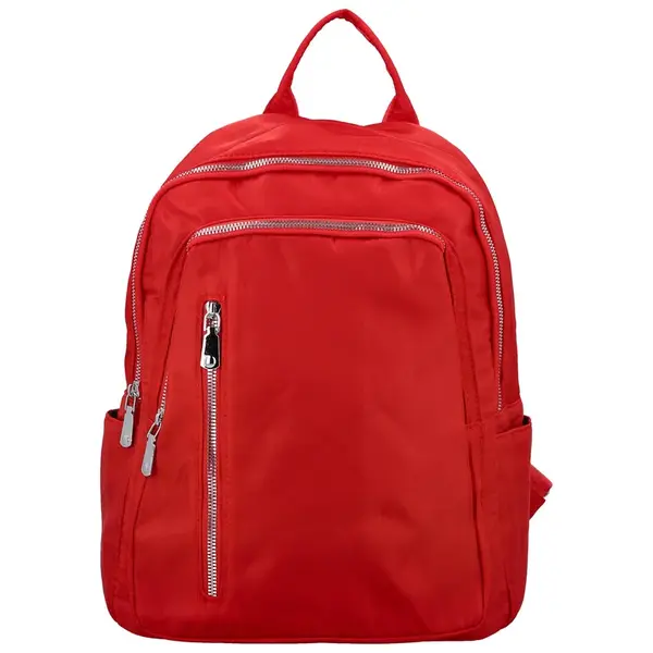 Trendy dámský textilní batoh Katina, červený