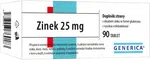 GENERICA Zinek 25 mg 90 tablet