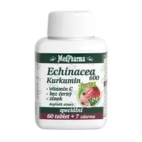 MEDPHARMA Echinacea 600 FORTE +Kurkumin+Vitamin C +Černý bez+Zinek 67 tablet