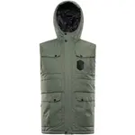 ALPINE PRO HARD Pánská zateplená vesta, tmavě zelená, velikost