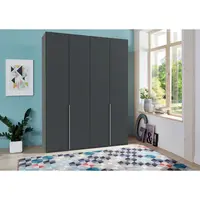 MID.YOU ŠATNÍ SKŘÍŇ S OTOČNÝMI DVEŘMI, barvy grafitu, 180/236/58 cm