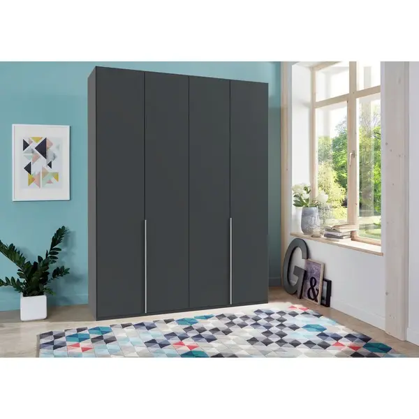 MID.YOU ŠATNÍ SKŘÍŇ S OTOČNÝMI DVEŘMI, barvy grafitu, 180/236/58 cm