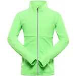 ALPINE PRO DOZERO Detská rýchloschnúca mikina, zelená, veľkosť 140-146