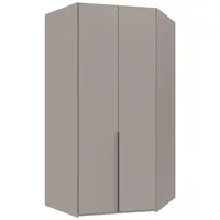 MID.YOU ROHOVÁ ŠATNÍ SKŘÍŇ, šedá, Sahara, 120/236/120 cm