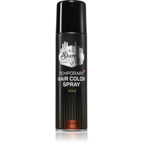 The Shave Factory Temporary Hair Color Spray sprej na vlasy odtieň Gold 150 ml