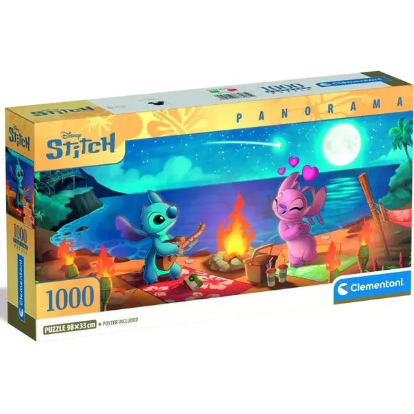 Clementoni puzzle 1000 Panorama Disney Stitch