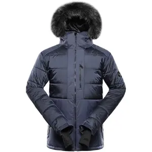 ALPINE PRO NADDR Pánska lyžiarska bunda, tmavo modrá, veľkosť