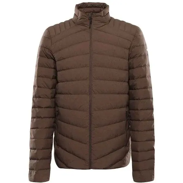 ALPINE PRO RETER Pánska páperová bunda, hnedá, veľkosť