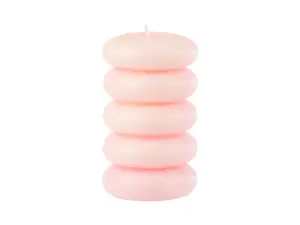Sloupová svíčka MACARON 11,5 cm růžová