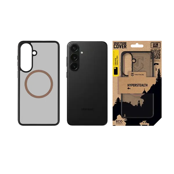 Zadní kryt Tactical MagForce Hyperstealth 2.0 pro Samsung Galaxy S26+, černá - teplá hnědá
