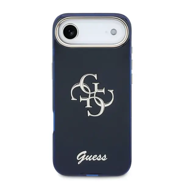 Zadní kryt Guess IML 4G Script Metal Logo pro Apple iPhone Air, modrá