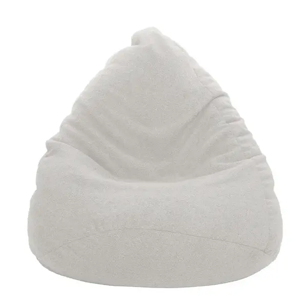 Sedací vak vrece 100x75 baránkova biela