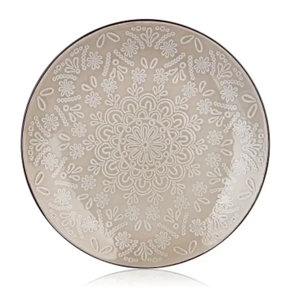 Mělký talíř Shape 27 cm, krajkový vzor