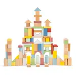 Drevené stavebné kocky - 100 ks