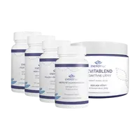 Energyflex balíček kompletná regenerácia MAX (2x MSM + Vitamín C, Nerv/10, Magnézium, Revitablend malina)