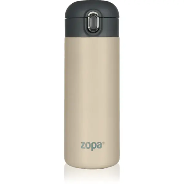 Zopa Thermo Bottle termoska s brčkem Cookie Beige 400 ml
