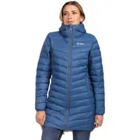 KILPI LEILA Dámský zateplený kabát, tmavě modrá, velikost