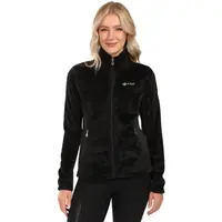 KILPI SKATHI Dámská chlupatá fleecová mikina, černá, velikost