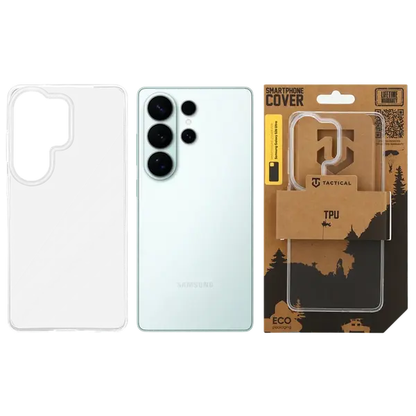 Zadní kryt Tactical TPU pro Samsung Galaxy S26 Ultra, transparentní