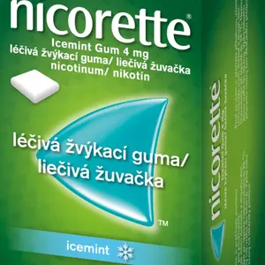 NICORETTE Icemint Gum 4mg léčivá žvýkací guma pro odvykání kouření 105 ks