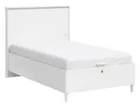 Postel 120x200cm s úložným prostorem a usb vendella - bílá