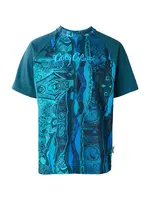 Carlo Colucci Tričko 'Eschfaller'  tyrkysová / azúrová / neónovo modrá / petrolejová