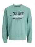 Jack & Jones Junior Mikina  opálová / tmavomodrá / biela
