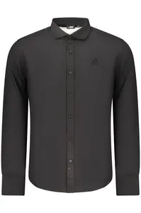 Pánska čierna slim fit košeľa