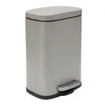 Spirella Spirella pedálový odpadkový kôš akira matná šedo-hnedá oceľ soft-close 12 l 10.21561
