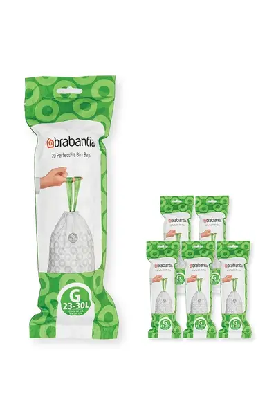 Vrecia na odpadky Brabantia PerfectFit, G, 23-30 L, 6 x 20 szt.