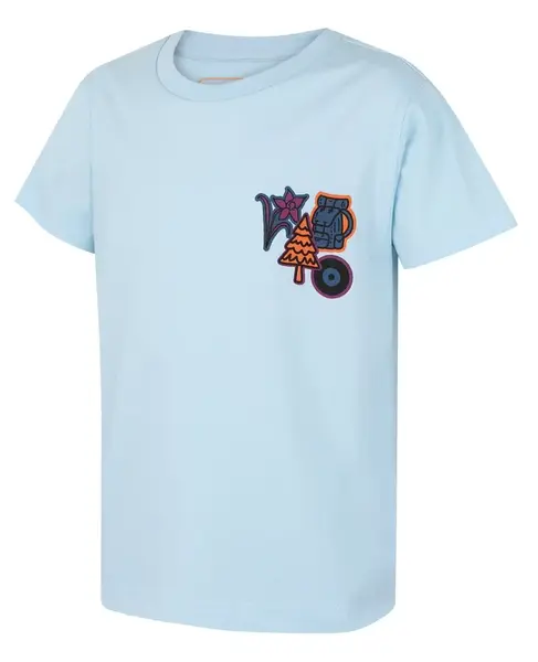 Husky  Tee Patch K light blue, 134 Detské bavlnené tričko